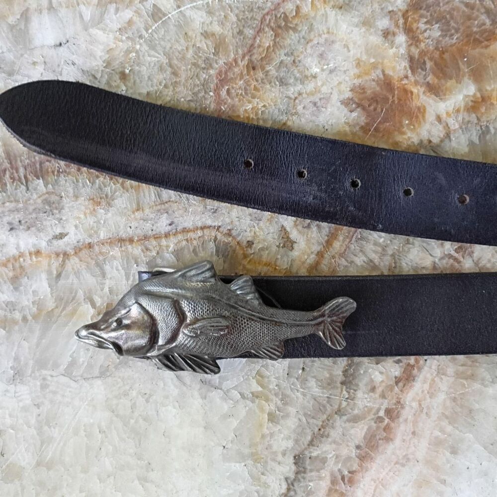 Sebastian Snook Men's Black Leather Belt
